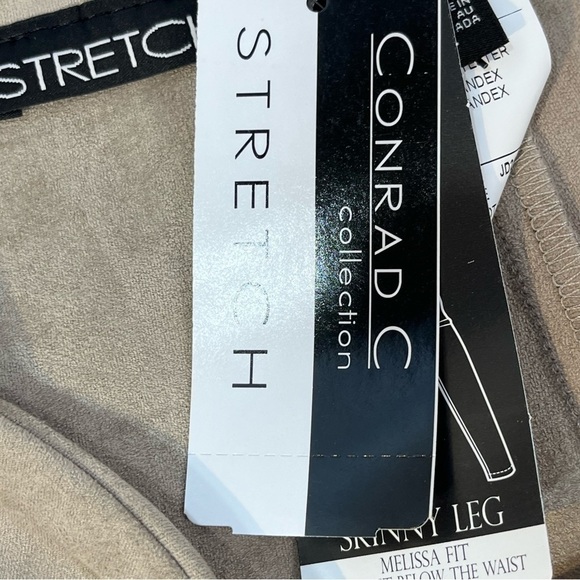 NWT Conrad C Stretch Melissa Fit Tan Pants Made in Canada Sz 10 Pull On Waist - Picture 8 of 15